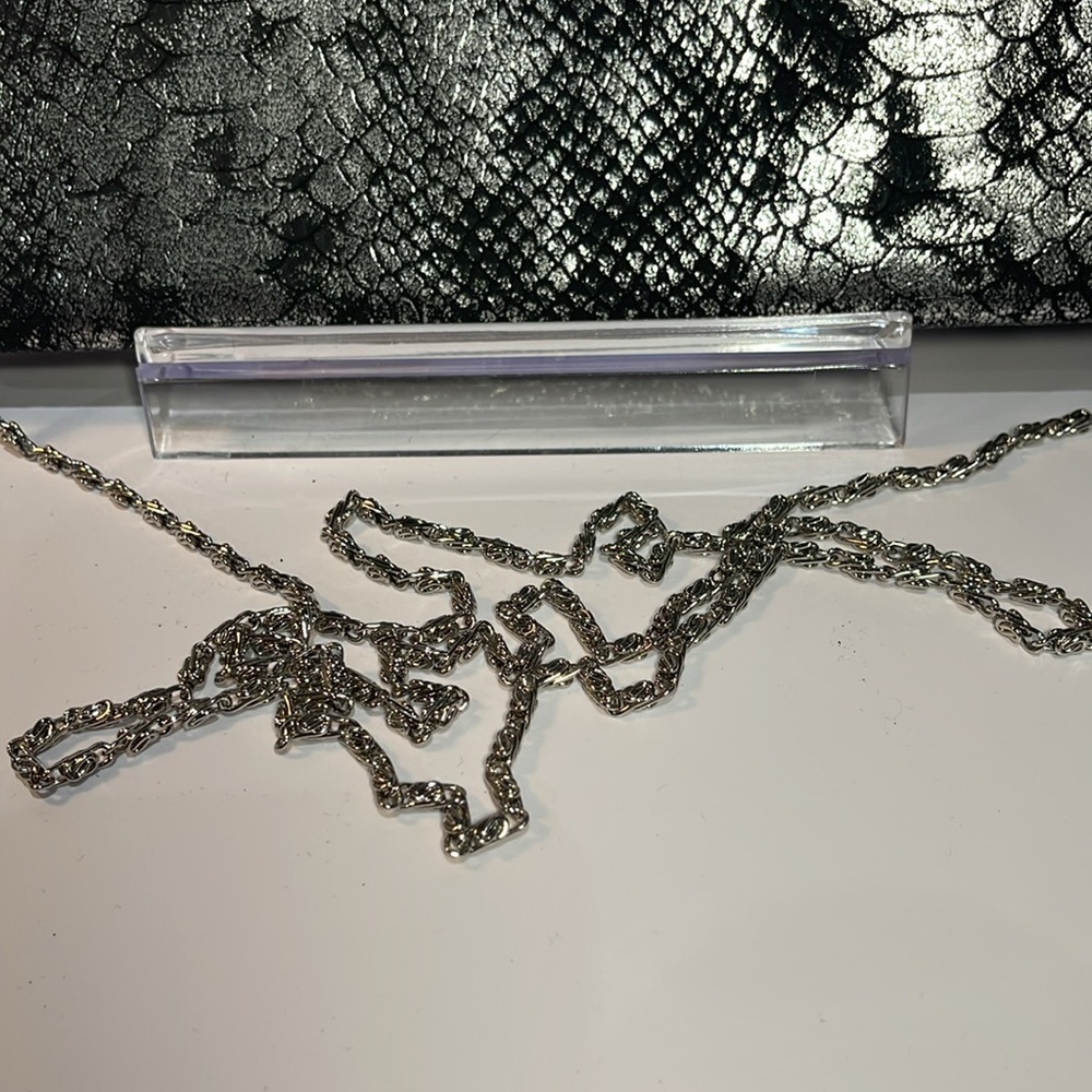 Kate Landry Reptile Print Crossbody Clutch W/ Detachable Chain. Snap Closure EUC - Picture 7 of 8